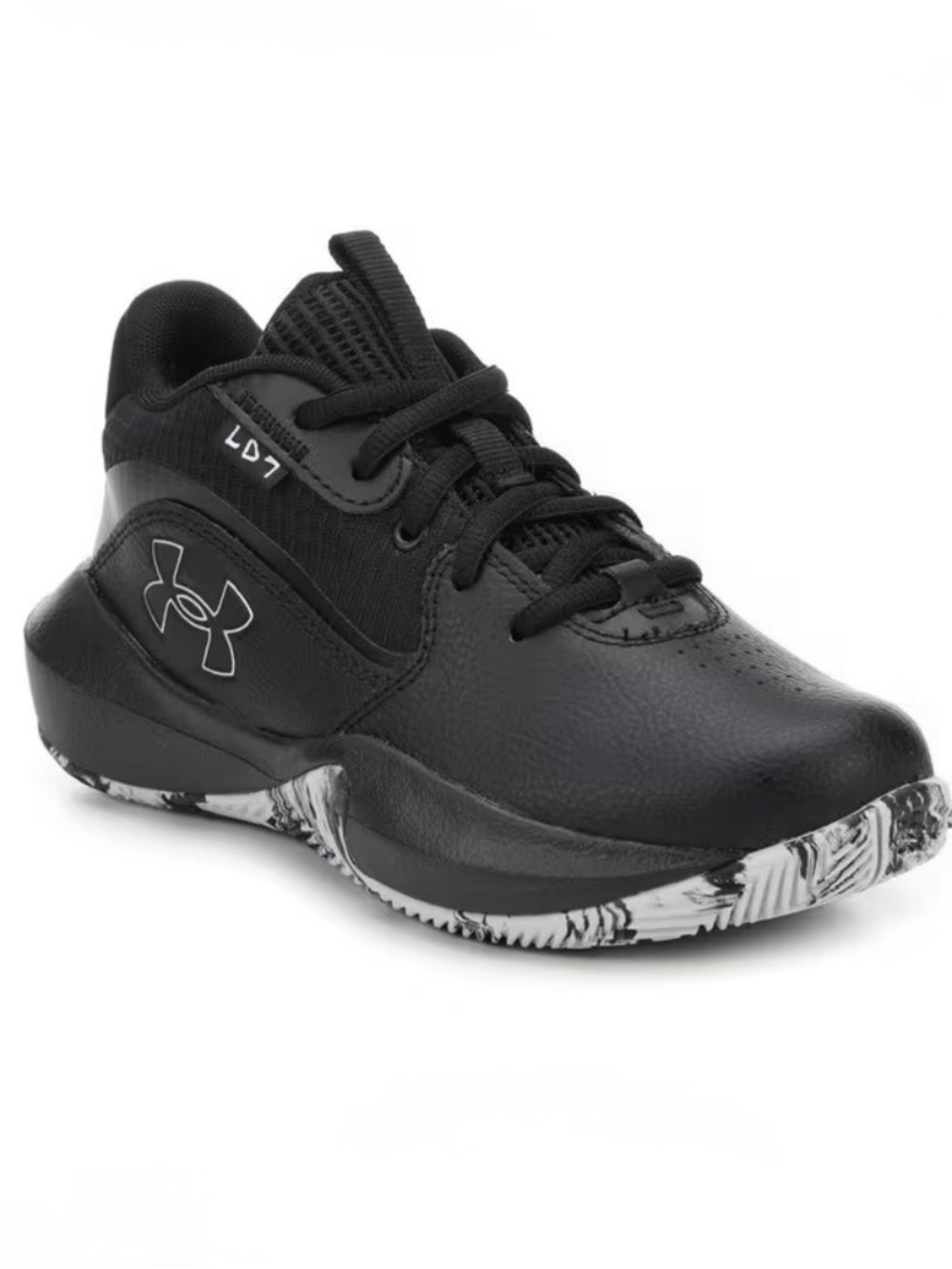 Under Armour UA Lockdown 7 Toddler Youth Kids Basketball Shoe Black Size 11